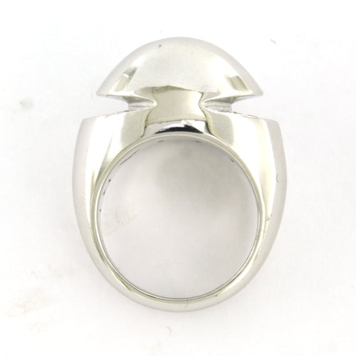 Bague 51 BULGARI - Bague en or blanc sertie de diamants taille brillant 58 Facettes