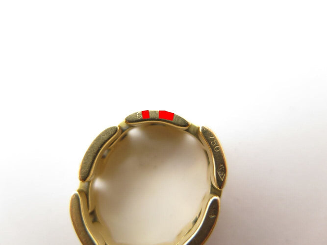 Bague 53 bague CARTIER panthere maillons t53 en or jaune 18k 9.8 gr  link 58 Facettes 270225