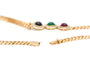 Collier Collier 1970 en or jaune serti d'un rubis, d'un saphir, d'une émeraude et de diamants (+-1.44ct) 58 Facettes B548