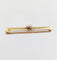 Broche Broche barrette antique or jaune trèfle orné de perles et d'un diamant 58 Facettes A05440