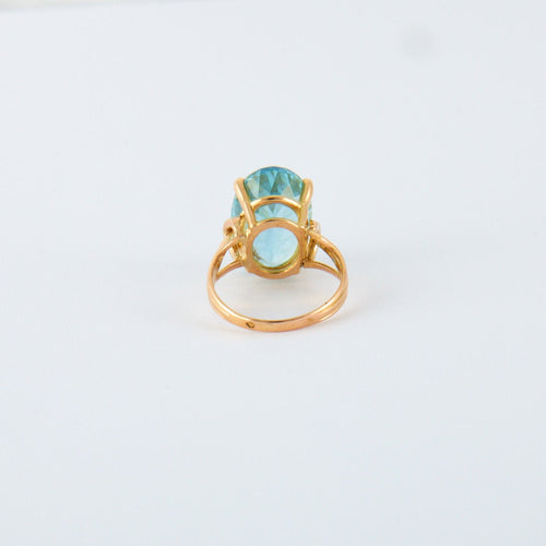 Bague 55 Bague Or Jaune Topaze 58 Facettes