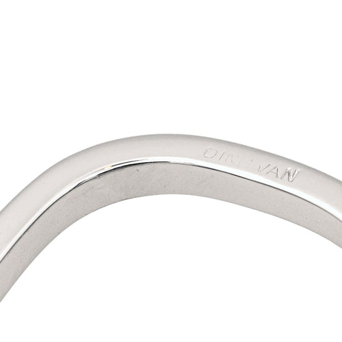 Bague 48 Dinh Van Bague Alliance Carré Or blanc 58 Facettes 4061231CN