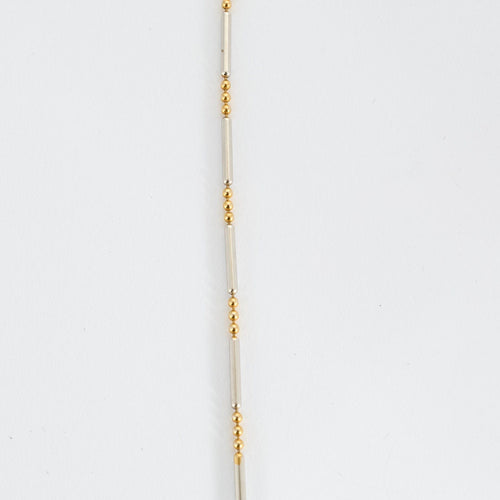 Collier Chaine or jaune et or blanc en or 58 Facettes