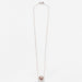 Collier Collier pendentif or blanc tourmaline rose diamants en halo 58 Facettes