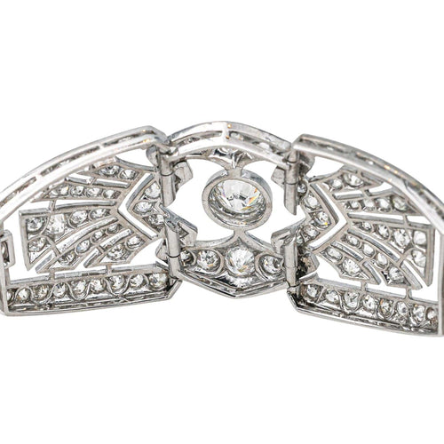 Bracelet Bracelet Manchette  Platine Diamant 58 Facettes 4445904CN