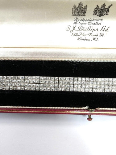 Bracelet Bracelet en platine avec diamants 58 Facettes