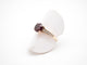 Bague 56 Bague or rose, grenat et diamants 58 Facettes