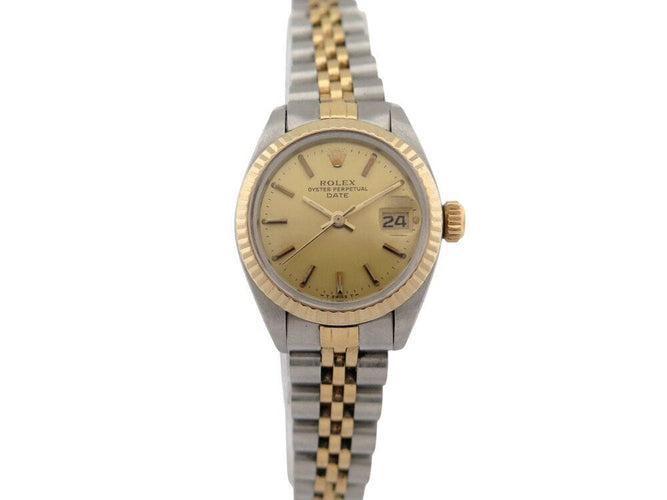 Montre vintage montre ROLEX lady date jubile 6917 26 mm en or & acier automatique 58 Facettes 268181