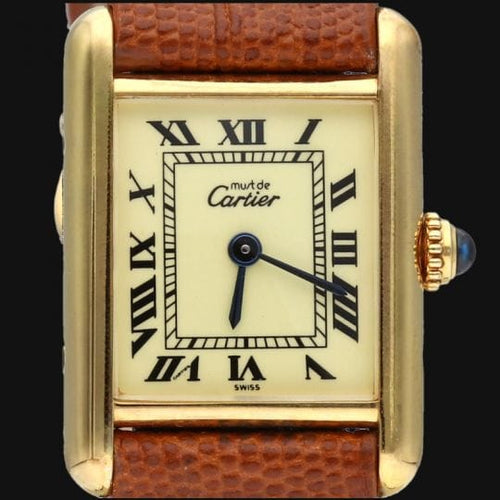 Montre Cartier Montre Tank Vermeil 58 Facettes MT43331