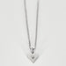 Collier Coeur Blanc collier or blanc diamant 58 Facettes LP914-LP915