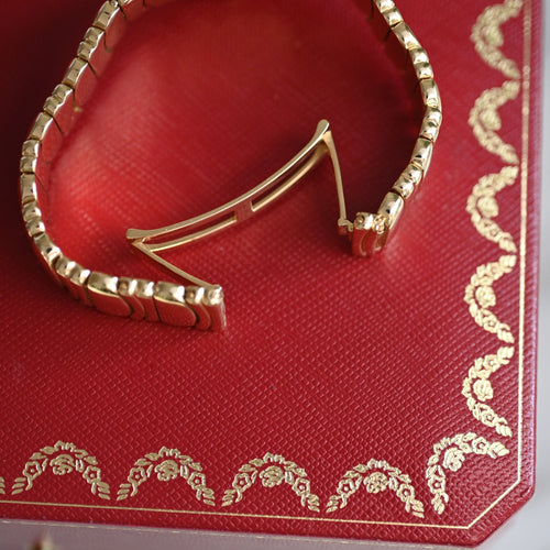 Cartier Baignoire Small Or Jaune et Diamants 58 Facettes