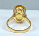 Bague 52 Bague or jaune, citrine 58 Facettes AB385