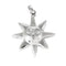 Pendentif Pendentif soleil en or gris 58 Facettes CAN1103
