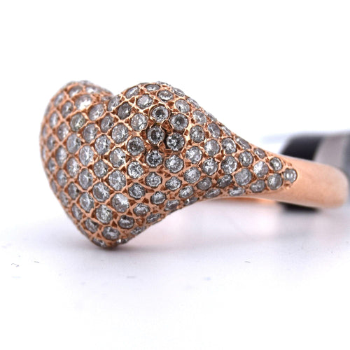 Bague 53 Bague Coeur en Diamant 58 Facettes