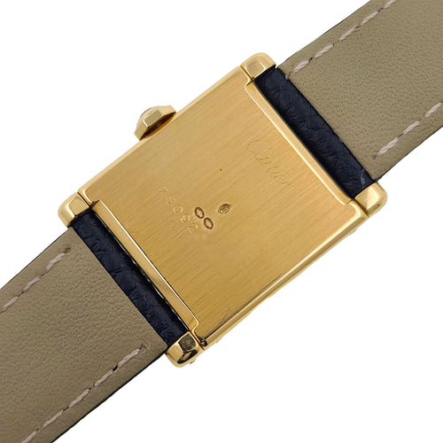 Tank Normale Grande modello Quadrante Parigi 1973 GM LM Oro 18k 78092 + Fibbia pieghevole 18k Calibro 78-1