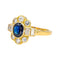 Bague 59 Bague  Or jaune Saphir, Diamant 58 Facettes 4518943CN