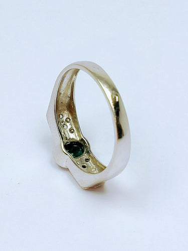 Bague Bague Or Blanc avec Saphir et Diamant 58 Facettes 20400000439