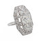 Bague 46 Bague Art déco Or blanc, Platine Diamant 58 Facettes 3358945CN