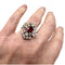 Bague 50 Bague design rétro 1945-1950 en or avec diamants de 2,14 ct et rubis 58 Facettes Q323(966)