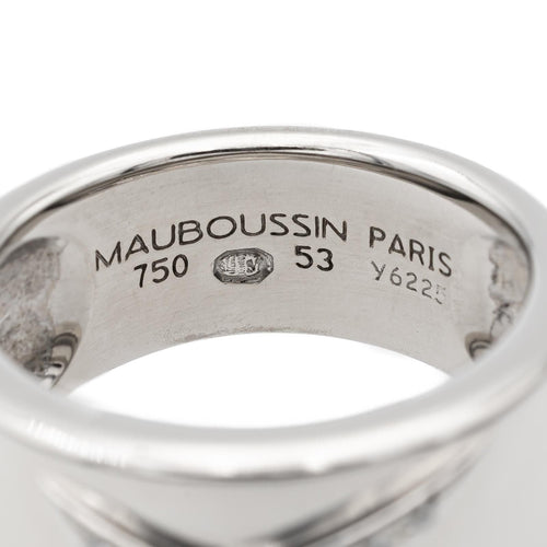 Bague 53 Mauboussin Bague Etoile  Or blanc Diamant 58 Facettes 2397504CN