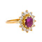 Bague 60 Bague  Marguerite  Or jaune Rubis, Diamant 58 Facettes 3949558CN