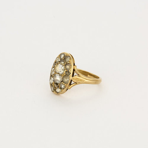Bague 51 Bague en or jaune 18K diamants 58 Facettes ENG10534