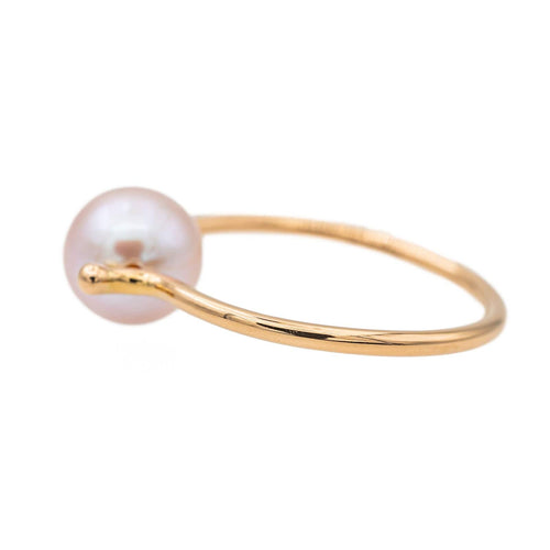 Rose Gold Pearl Ring