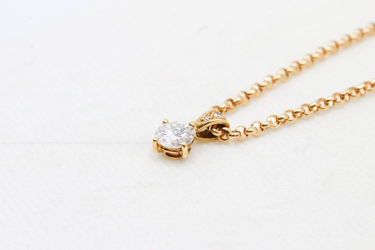 Pendentif Pendentif or jaune, diamants 58 Facettes 240306