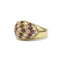 Bague 54 Bague bandeau or jaune 750 diamants et rubis 58 Facettes 1240