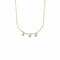 Collier COLLIER L OR ROSE 3 DIAMANTS 0,09ct 58 Facettes M8927