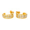 Boucles d'oreilles Boucles d'oreilles Demi créoles Or jaune, Or blanc Diamant 58 Facettes 4282965CN