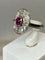 Bague 51 Bague ovale rubis & diamants 58 Facettes AB75