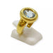 Bague 52 Bague or jaune aigue marine 58 Facettes 330069051