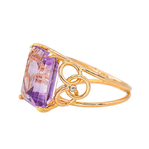 Bague 53 Bague   Cocktail Or jaune Améthyste 58 Facettes 4471733CN