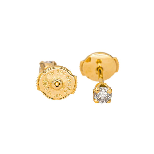 Boucles d'oreilles Boucles d'oreilles Puces Or jaune Diamant 58 Facettes 4608586CN