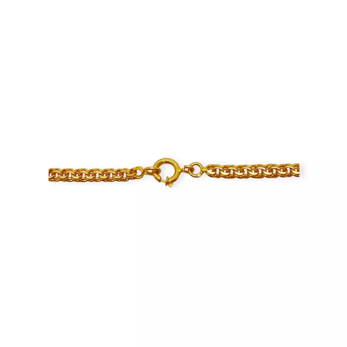 Collier Collier chaîne maille gourmette or jaune 58 Facettes 330067256