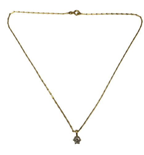 Collier Collier et pendentif et diamant 0,90 ct 58 Facettes
