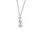 Collier COLLIER OR BLANC 3 DIAMANTS 0,45ct 58 Facettes M8927