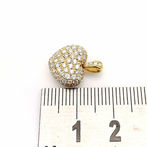 Pendentif Pendentif cœur or & diamants 58 Facettes