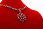 Collier Collier or jaune, cabochon rubis et diamants 58 Facettes 240040