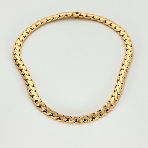 Collier Collier or jaune maille palmier 58 Facettes LP466/9