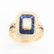 Bague 49 RAINBOW K - Bague Royale Or jaune, Saphirs et Diamants 58 Facettes 85779