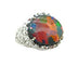 Bague 53.5 Bague opale noire d'Australie 4.74 cts, mine de Lightning Ridge 58 Facettes 248799
