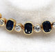 Bracelet Bracelet vintage or jaune diamants saphirs 58 Facettes