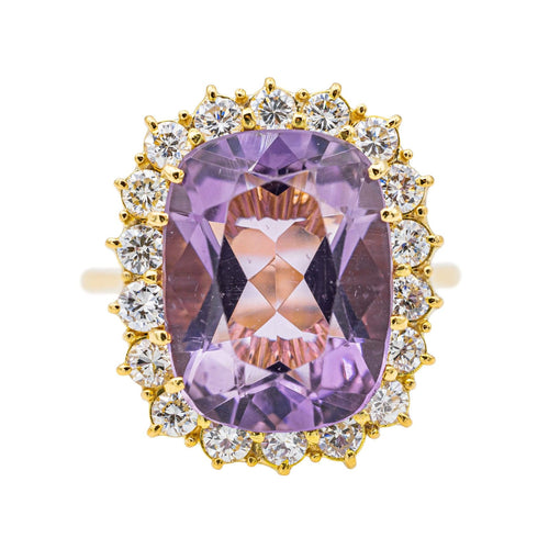 Bague 55 Bague Pompadour Or jaune Améthyste, Diamant 58 Facettes 2231641CN