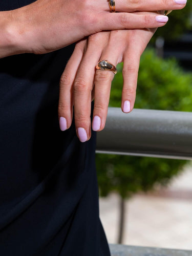 Bague 57 Bague Solitaire Or rose, Platine Diamant 58 Facettes 1986230CN