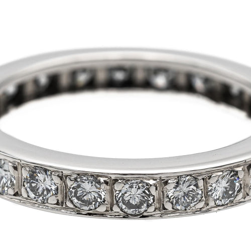 Bague 53 Bague Alliance Or blanc Diamant 58 Facettes 2303185CN