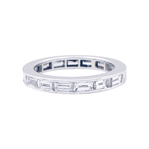 Bague 51 Alliance platine et diamants. 58 Facettes 33379