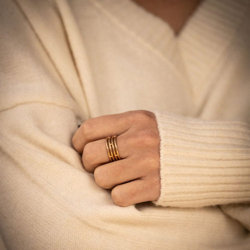 Ring 54 HERMÈS-ring "Ariane" i rosaguld 58 Facettes