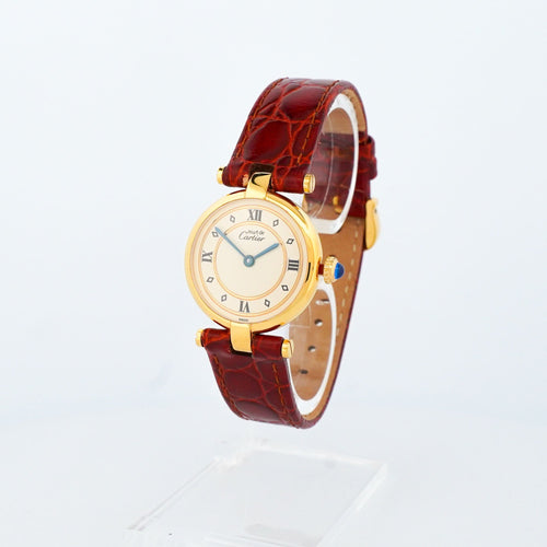 Cartier Must Vendôme - Gold circle dial - SM 58 Facettes